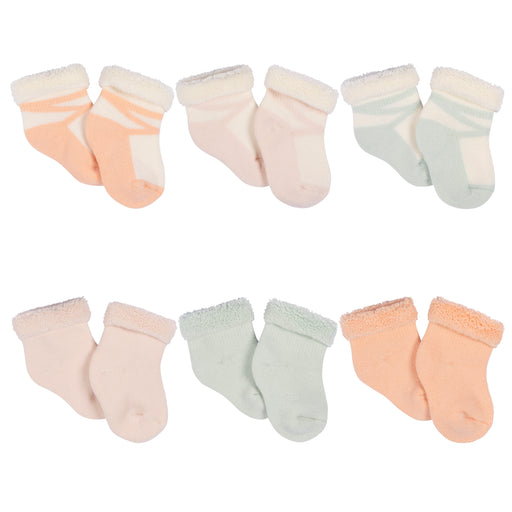 Gerber 6-Pack Baby Girls Wildflower Wiggle Proof® Socks